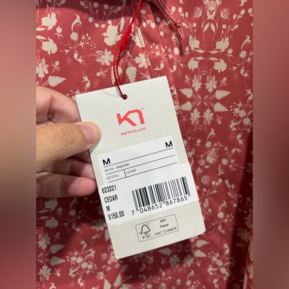 Kari Traa Women's Medium Ruth Anorak Cedar Pink NWT Jacket Pullover Zipper - Picture 5 of 7